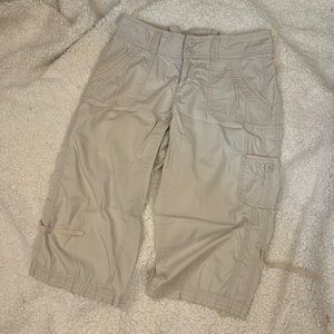 Tan cropped pants